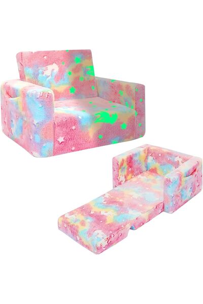 Generic Kids Couch, Toddler Sofa, Toddler Fold Out Couch, Kids Sofa Chair (Gr...