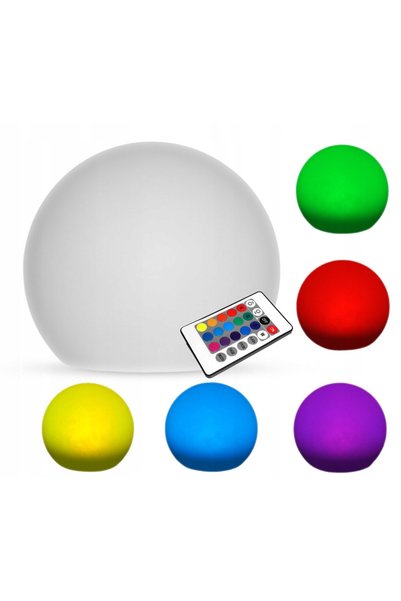 Volteno LAMPĂ SOLARĂ GLOB LĂCUIT 17cm LED RGB + TELECOMANDĂ
