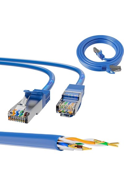 Extralink Καλώδιο Patch LAN Cat.6A S/FTP 2μ, Χάλκινο Καλώδιο Δικτύου Συνεστρα...