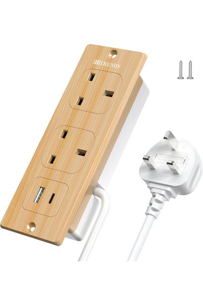 Generic Recessed Power Strip with USB, Recessed Power Outlet with 2 USB, Exte...