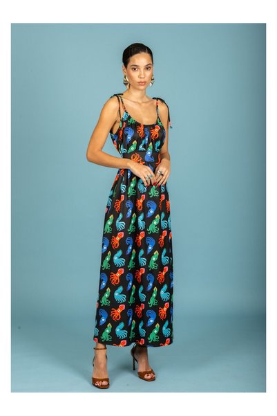 CHATON Riccardo Maxi Φόρεμα Μαύρο - M