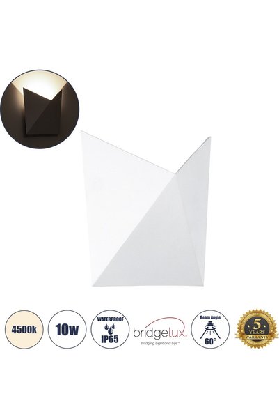 GloboStar® GloboStar Stealth Μοντέρνο Φωτιστικό Τοίχου - Απλίκα LED 10W 1100l...