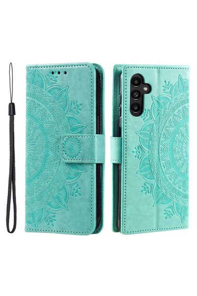 XGSM Husă flip Samsung Galaxy A35 5G, Mandala, Verde