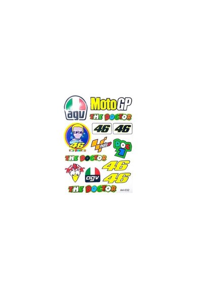 monero Moto GP Karma Sticker (Etiket) Seti