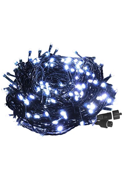 OEM Χριστουγεννιάτικα 100 λαμπάκια LED λευκό ψυχρό με επέκταση, 8 προγράμματα...