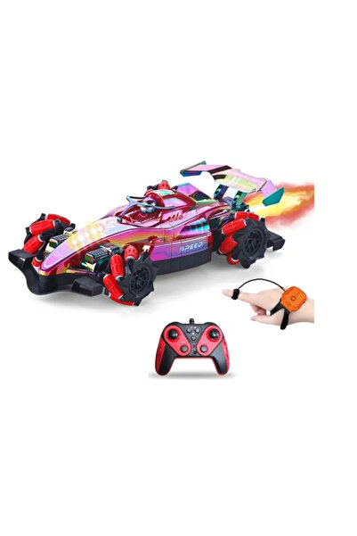 OEM Τηλεκατευθυνόμενο αυτοκίνητο RC Stunt Car με φώτα, καπνό και 2 χειριστήρια