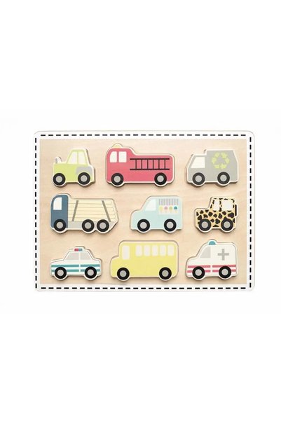 JaBaDaBaDo Vehicule puzzle din lemn