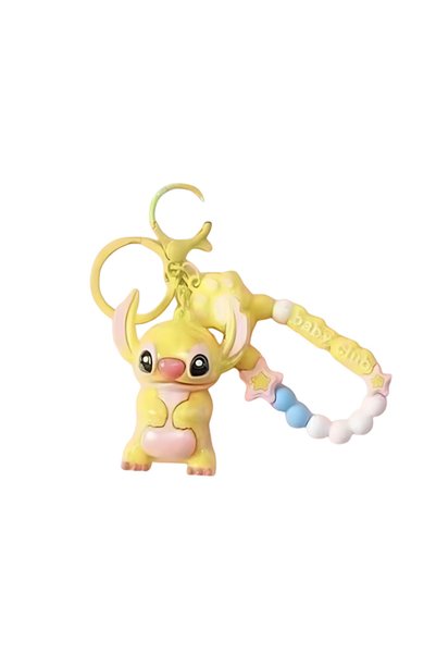 OEM Παιδικό μπρελόκ - χαριτωμένο σχέδιο Stitch σε κίτρινο χρώμα