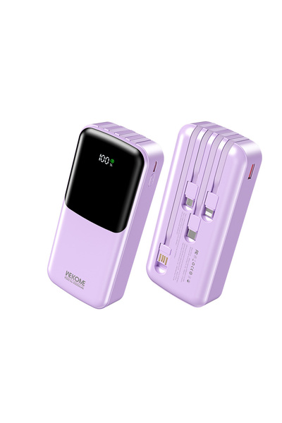 OEM Power Bank 20000mAh PD 22,5W WK WP-66 2 θέσεων, με καλώδιο USB-C/Lightnin...