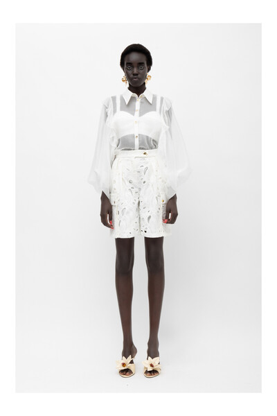 MALLORY THE LABEL Mallory Πουκάμισο Electra Silk Λευκό - M