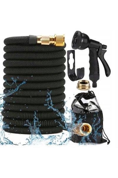 Azaris Furtun de grădină 60M X-HOSE extensibil, premium, rezistent + pistol d...