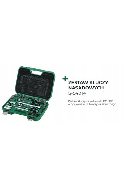 Stalco Set de chei tubulare 1/2-1/4, 84 piese.