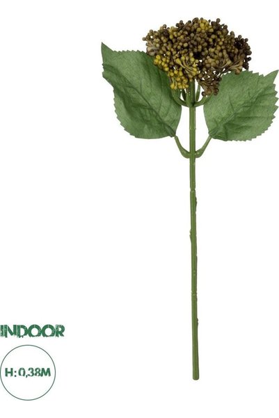 GloboStar® GloboStar Τεχνητό Κλαδί Σέντουμ Καφέ για Κήπο Υ38εκ.