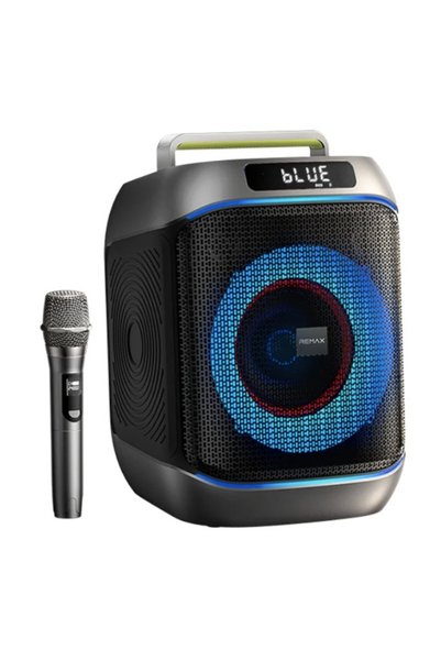 Remax Φορητό ηχείο Bluetooth 60W με RGB φωτισμό και ηχείο 8″ RB-MB12