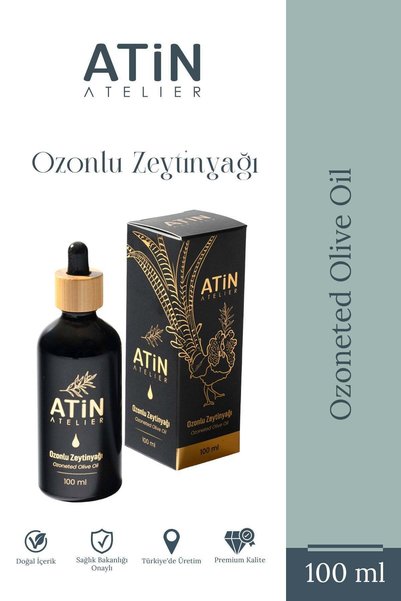 Atin Atelier Ozonlu Zeytinyağı Arbequina Soğuk Sıkım Cilt ve Saç Derisi Bakım...