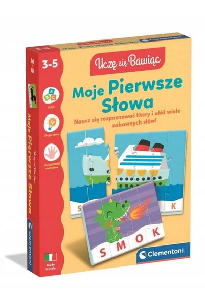 CLEMENTONI Puzzle educativ Învăț prin joacă primele mele cuvinte 50428