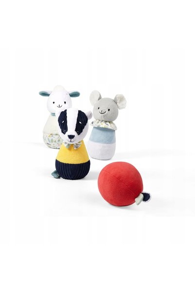 Babyono Jucărie educativă - jucărie de pluș BADGER EDMUND FRIENDS