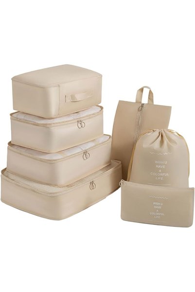 Generic 7 Set Packing Cubes for Suitcases Lightweight Luggage Packing Organiz...