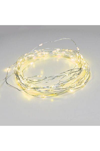 Aca Light 100 ΦΩΤΑ LED ΣΕΙΡΑΣ 1.8W ΘΕΡΜΟ ΛΕΥΚΟ ΛΑΣΤΙΧΙΝΗ ΘΗΛΙΑ ΚΙΤΡΙΝΟΥ ΧΡΩΜΑ...