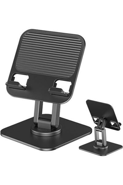 GENERAL SHAWSOON Mobile Phone Tablet Stand for Desk, All-Metal Base, Adjustab...
