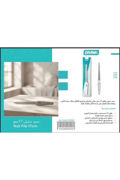 Divina Steel nail file 17 cm Divana
