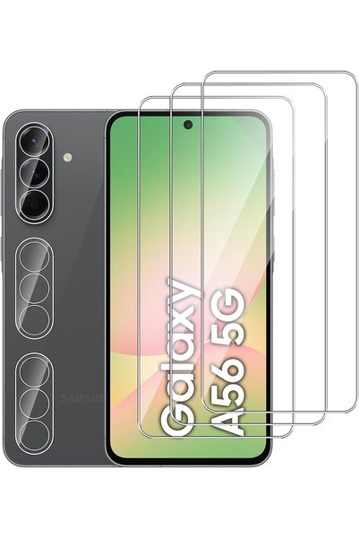 Generic [3+3 Pack] Screen Protector for Samsung Galaxy A56 5G with Camera Len...