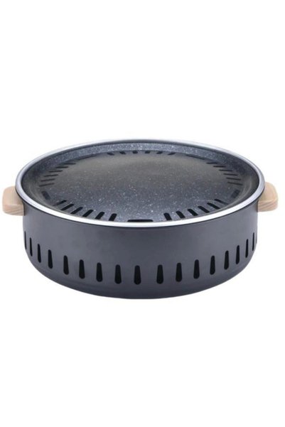 OEM Στρογγυλή φορητή ψησταριά κάρβουνου BBQ 35x31x11 εκ. K-705
