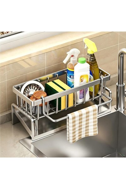 Generic Sponge Holder for Kitchen Sink Kitchen Sink Caddy Organzier with High...