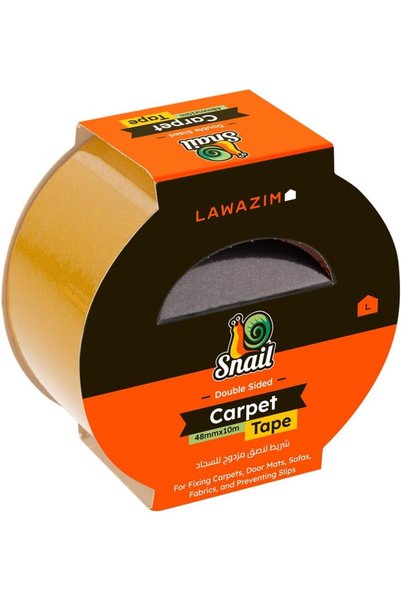 Generic شريط لاصق مزدوج الجوانب للسجاد - 48 ملم × 10 متر (2 بوصة × 33 قدم) - ...
