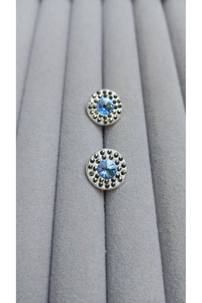 Generic Brand Cercei cu cristale Swarovski si marcasite montate manual