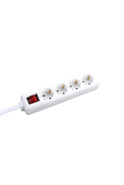 Aca Light Πολύπριζο ασφαλείας Schuko 4 θέσεων με διακόπτη 16A IP20 με καλώδιο...