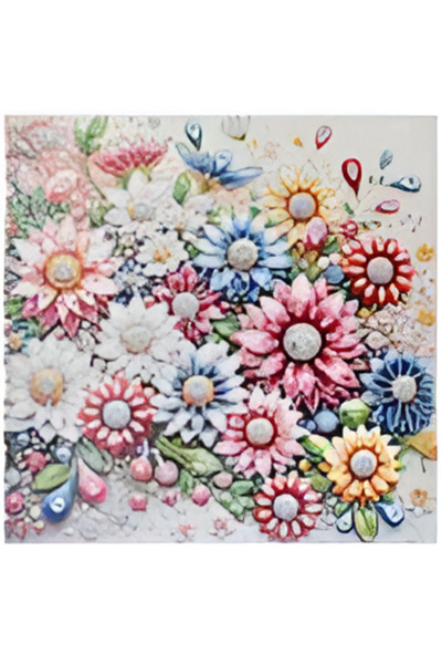 OEM Ψηφιδωτό Diamond Painting 25x25 εκ. - λουλούδια 88511