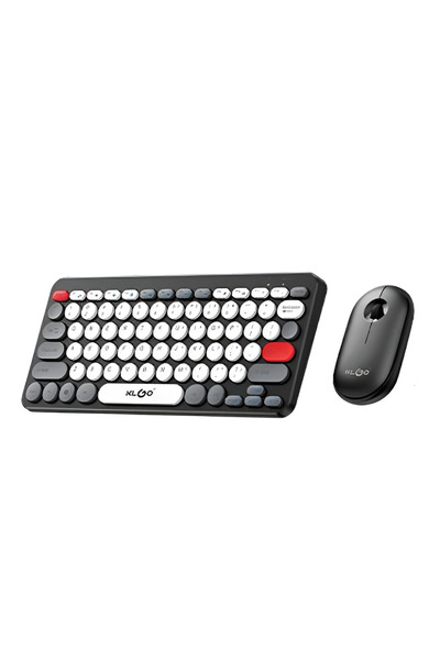 OEM Ασύρματο σετ πληκτρολόγιο και ποντίκι Retro Mini Klgo JP-3