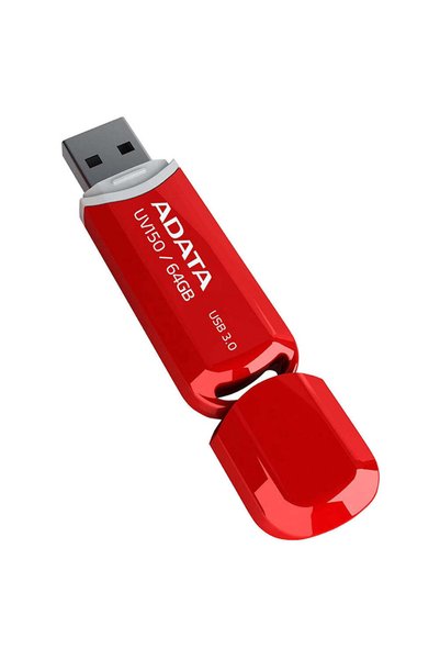 Adata Memory Stick (AUV150-64G-RRD), USB 3.2 Flash Drive, 64GB, Red - red