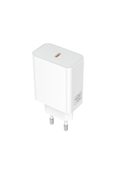 Hoco Φορτιστής τοίχου USB-C 40W PD με γρήγορη φόρτιση - λευκό C162A