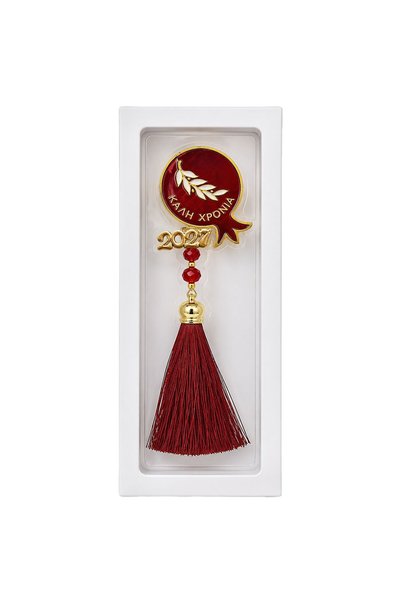 OEM Γούρι ρόδι σε κουτάκι. καλή χρονιά 23.5 εκ. Xmasfest 1134128 - 1 τεμάχιο