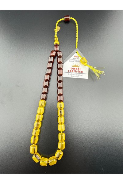 Jewel Custom Made Faturan Sıkma Amber Prayer Beads (9-10 mm) Signed by Master Omari̇