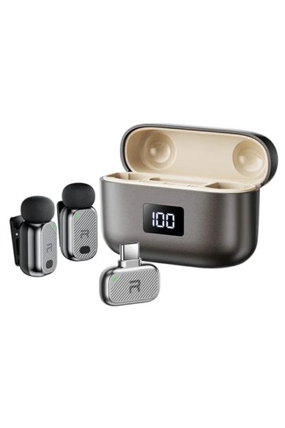 Remax Ασύρματο μικρόφωνο πέτου USB Type-C 2 σε 1 με AI αλλοίωση φωνής K23