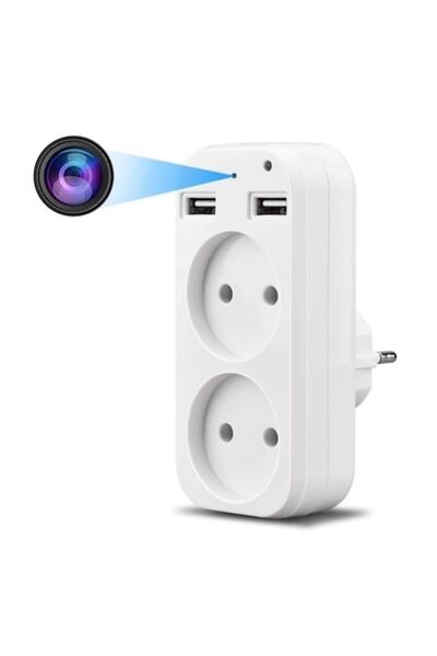 OEM Κρυφή κάμερα πρίζα Wi-Fi Full HD με υποδοχή κάρτας μνήμης και ανιχνευτή κ...