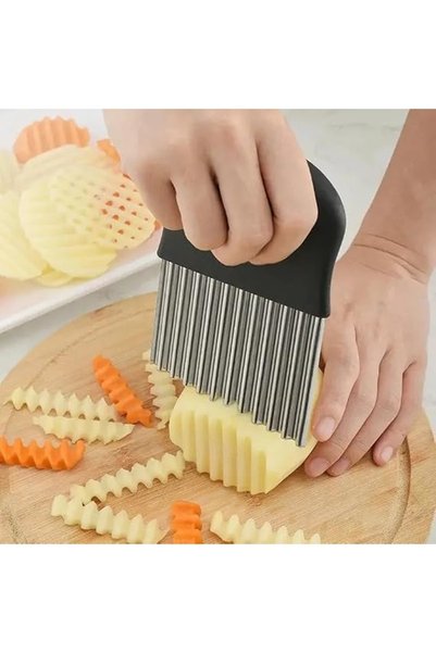 Generic Crinkle Cutter,Upgraded Stainless Steel Crinkle Knife, Safety Kitchen...
