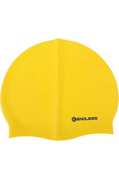 Generic EL1019 Classic Comfortable Plain Silicon Swimming Cap | Yellow | Mate...
