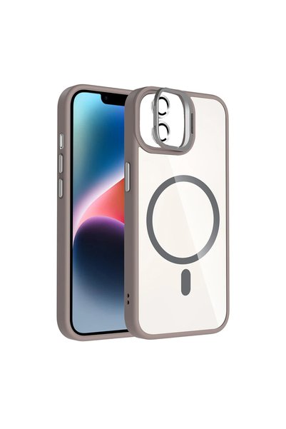 FMA Joko Apple iPhone 11 Remim Lensli Magsafe Standlı Kapak - Titan Gri