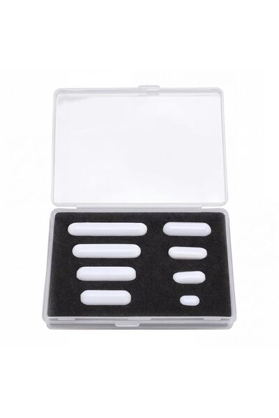 Generic Magnetic Stir Bar Set, 8 Pcs PTFE Coated Stirring Rods, Laboratory Ma...