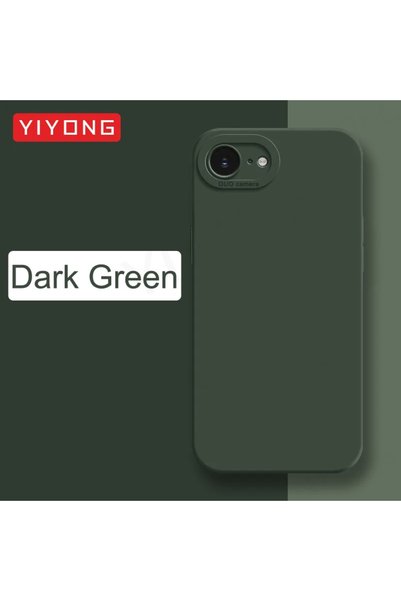 Choice غطاء فاخر لهاتف آيفون 16e باللون الأخضر الداكن من YIYONG، غلاف ناعم من...