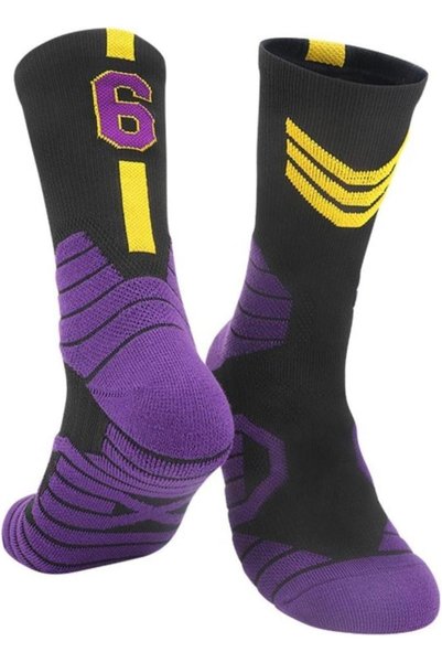 Generic Basketball Socks for Men Running Training Boys Compression Cotton Soc...