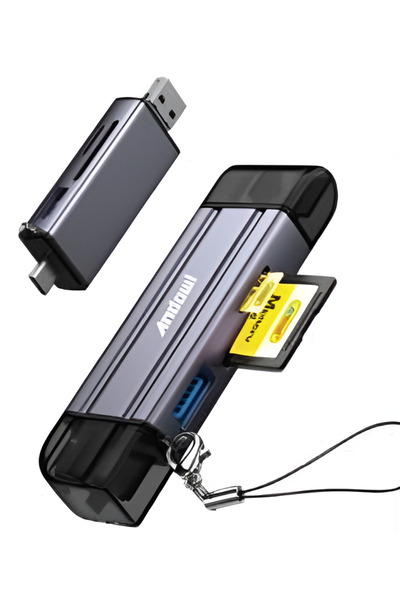 Andowl Αναγνώστης καρτών OTG USB 3.0 USB / Micro USB / Type-C Q-HU620