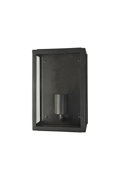 Aca Light ΜΑΥΡΟ ΦΩΤΙΣΤΙΚΟ ΤΟΙΧΟΥ CELIA MINI 1XE27 IP44 ΜΕ ΔΙΑΦΑΝΕΣ ΓΥΑΛΙ / CE...