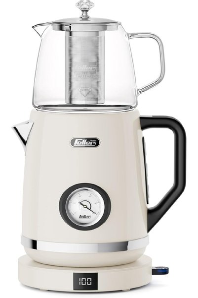 Generic Germany Retro Style 1.7L 2-in-1 Tea Maker & Electric Kettle, 2200W, A...