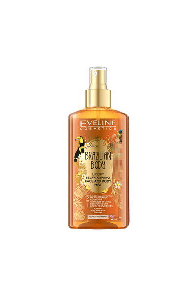 Eveline Cosmetics Eveline Brazilian Body Luxury Self-Tanning Spray for Face a...