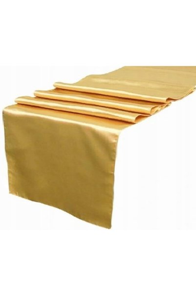 PD Traverse din satin uni AURII pentru Comuniune și Botez 36cm x 9m